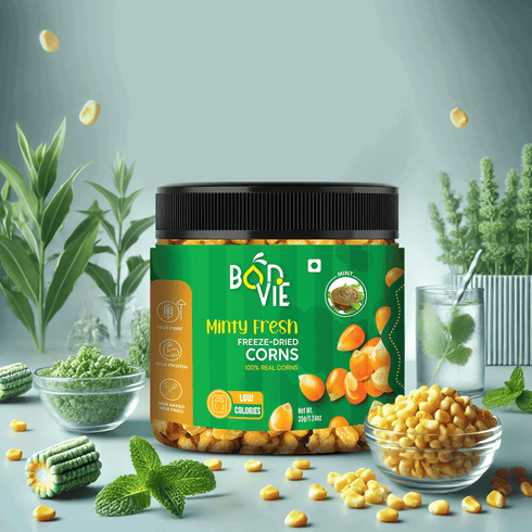 Bonvie Snacks Minty Fresh Freeze-Dried Corns