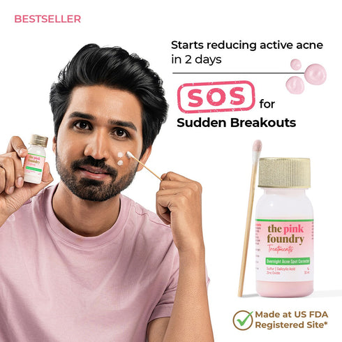 The Pink Foundry Overnight Acne Spot Corrector for Men 30 ml