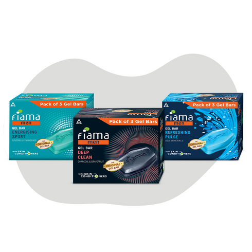 Fiama Men's GBB Deep Clean Gel Bar Pack