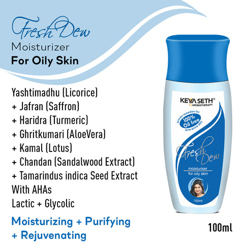 Keya Seth Aromatherapy Fresh Dew Daily Face Moisturizer Lotion for Oily Skin
