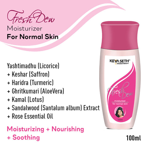Keya Seth Aromatherapy Fresh Dew Daily Face Moisturizer for Normal Skin Enriched with Essential Oil