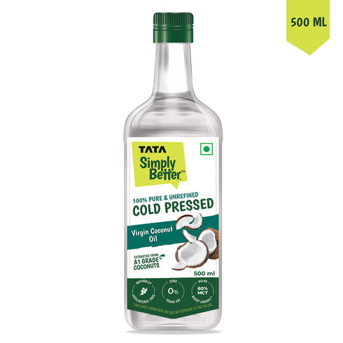 Tata Simply Better Virgin Coconut Oil 500 ml | 100% Pure