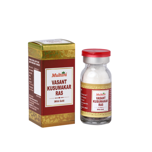 Multani Pharmaceuticals Limited Multani Vasant Kusumakar Ras with Gold used for diabetes patient