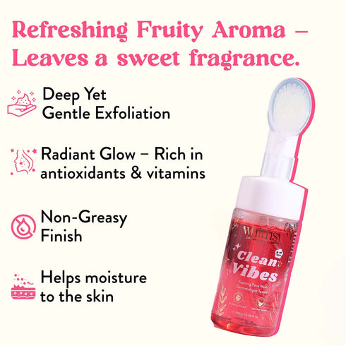 Whimsy Beauty Whismy Clean Vibes Foaming Face Wash