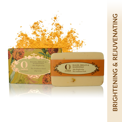 Ohria Ayurveda Haldi, Besan & Marigold Bathing Bar