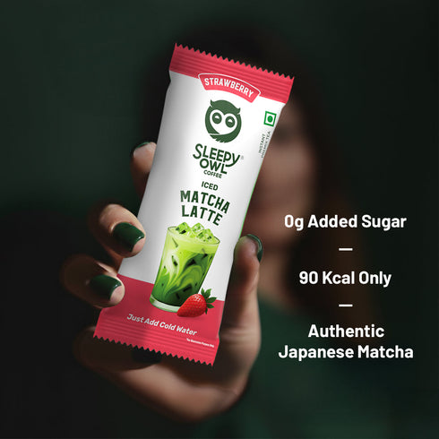 Sleepy Owl Coffee Strawberry Iced Matcha Premix