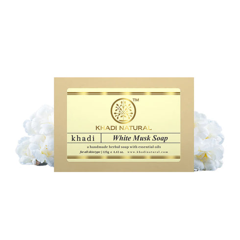 Khadi Natural Herbal Musk Soap |White 125 G