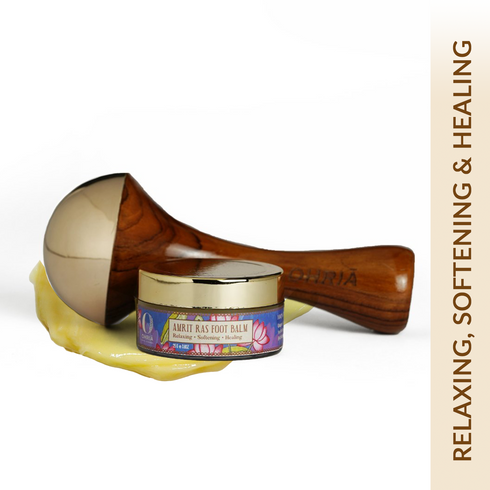 Ohria Ayurveda Foot Kansa & Amrit Ras Foot Balm Combo