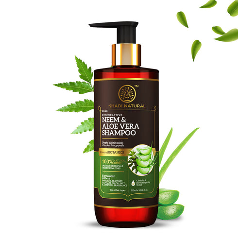 Khadi Natural Neem & Aloe Vera Hair Cleanser |Sulphate Free