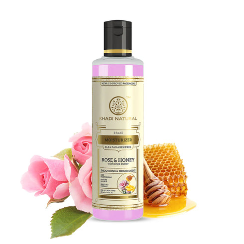 Khadi Natural Ayurvedic Rose And Honey Moisturiser Sls