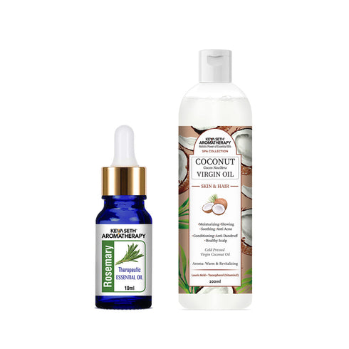 Keya Seth Aromatherapy Rosemary Essential Oil DIY Hair Growth Kit for Hair Regrowth