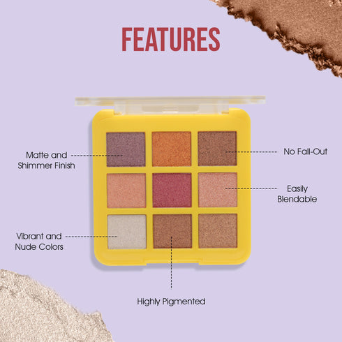 Colors Queen 9 Color Eyeshadow Palette | 18 Gram