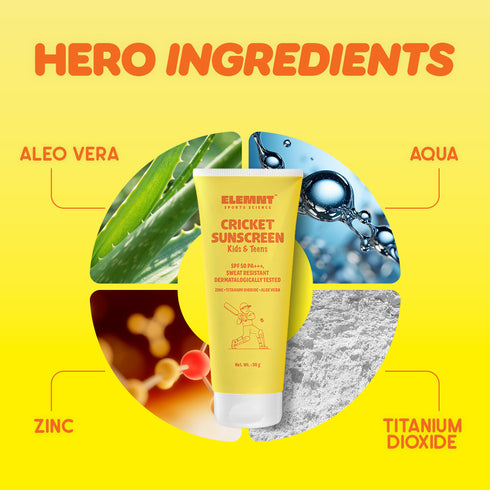 Elemnt Cricket sunscreen and teens