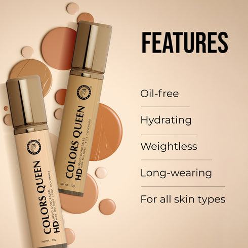 Colors Queen HD Liquid Concealer | 10 Gram