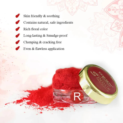 Keya Seth Aromatherapy 100% Natural Dust Sindoor Red