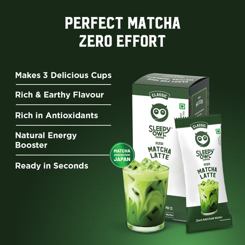 Sleepy Owl Coffee Classic Iced Matcha Premix