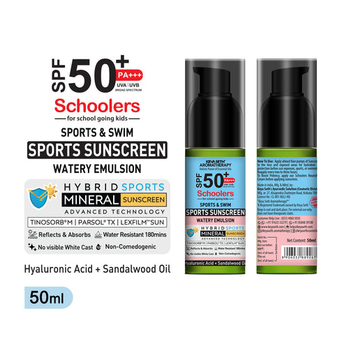Keya Seth Aromatherapy Schoolers Kids Nourishing Cream & Sports Mineral Watery Sunscreen SPF 50 PA+++ Combo Kit