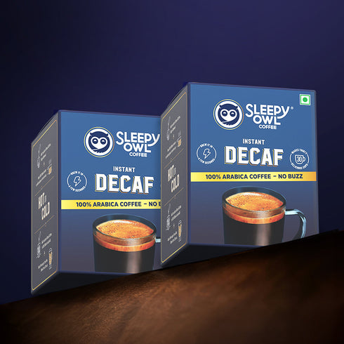 Sleepy Owl Coffee Decaf Pack of 30 Sachets x2
