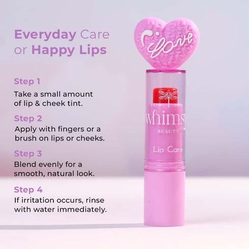 Whimsy Beauty Sweet Shine- Lip Balm (Peach)