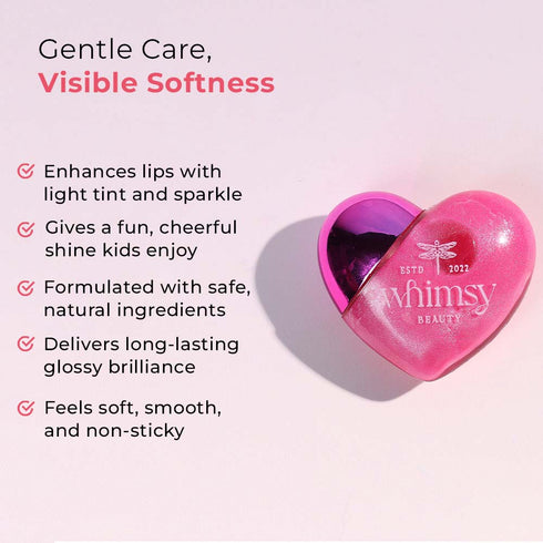 Whimsy Beauty Pink Glitter Gloss