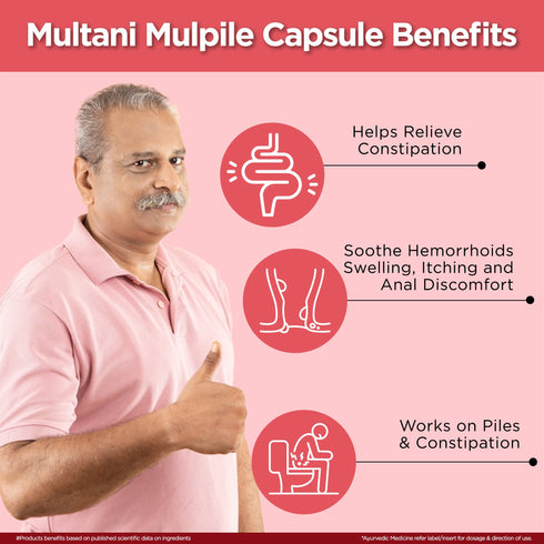 Multani Pharmaceuticals Limited Multani mulpile Capsule For useful in piles & constipation