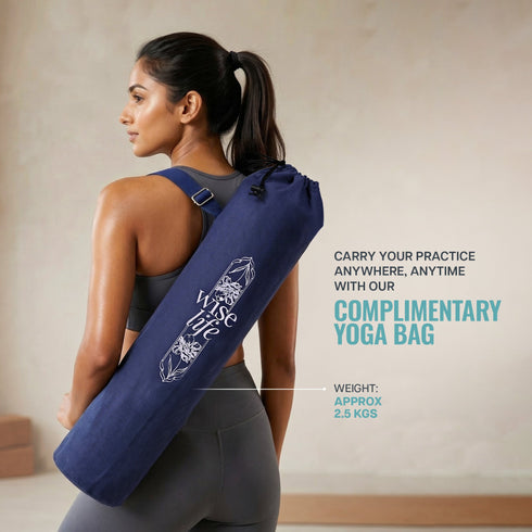 Wiselife PU Printed & Natural Rubber Yoga Mat - 6mm Deep Ocean