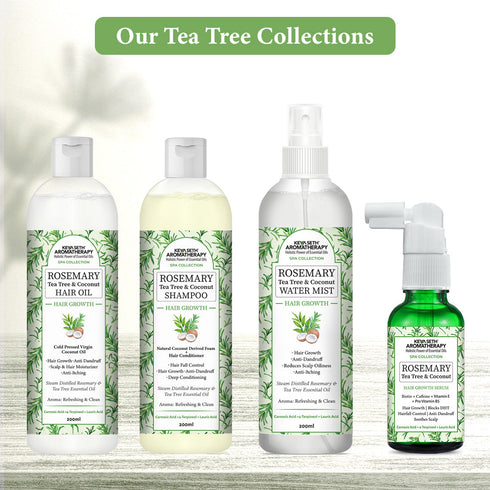 Keya Seth Aromatherapy Tea Tree Essential Oil DIY Hair Growth Kit for Hair Growth