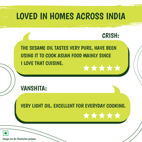 Tata Simply Better Sesame (Gingelly) Oil 500ml | 100% Pure | Unrefined & Cold-pressed | Hexane-Free