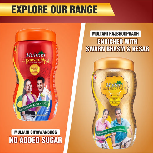 Multani Pharmaceuticals Limited Multani Chyawanprash Ayurvedic Rakshak Savior & Natural Rejuvenator for Daily Health for 2X Immunity I Nourishes Strength Stamina & Energy I Rich in Antioxidants I Aids Digestion
