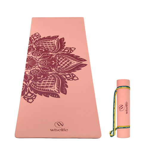 Wiselife Purpose Printed TPE Yoga Mat-6mm