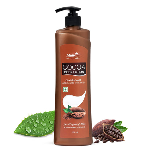 Multani Pharmaceuticals Limited Multani Naturals Cocoa Body Lotion Long Lasting Nourishment Hydrating & Refreshing Skin With Aloevera Juice & Cocoa Butter Suitable for All Skin Type