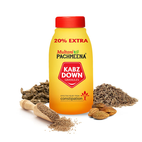 Multani Pharmaceuticals Limited Multani Pachmeena Kabz Down Granules Ayurvedic Natural Laxative Colon Cleanser for Fast Constipation Relief Acidity Piles Gas & Bloating