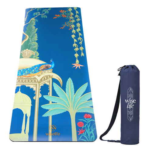 Wiselife PU Printed & Natural Rubber Yoga Mat - 6mm Rambagh