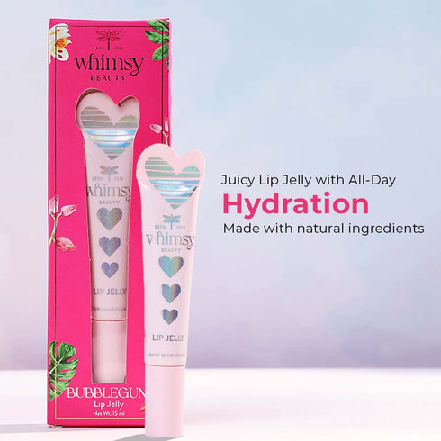 Whimsy Beauty Heart Lip Jelly -Bubblegum (Pink)
