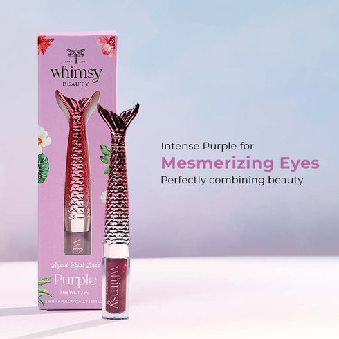 Whimsy Beauty Mermaid Liquid Kajal Liner- Purple