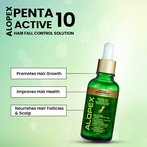 Keya Seth Aromatherapy Alopex Penta Active 10, Solution for New Hair Growth & Hair Fall Control