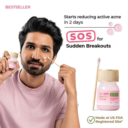 The Pink Foundry Overnight Acne Spot Corrector for Men
