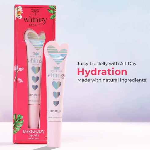 Whimsy Beauty Heart Lip Jelly - Rasberry (Red)