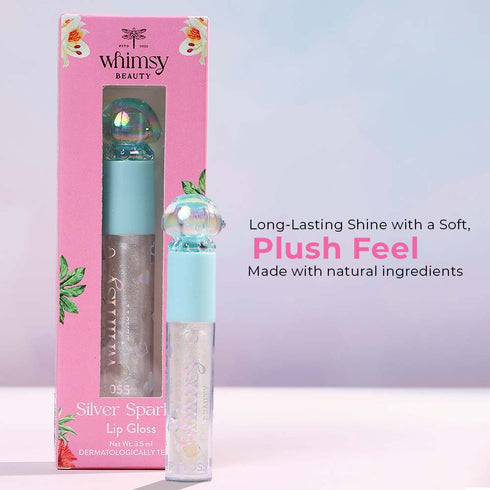Whimsy Beauty Silver Sparkle Lip Gloss