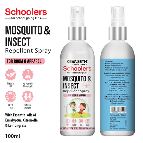 Keya Seth Aromatherapy Schoolers Baby & Kids Mosquito Insect Repellent Spray