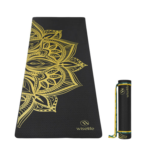 Wiselife Purpose Printed TPE Yoga Mat-6mm