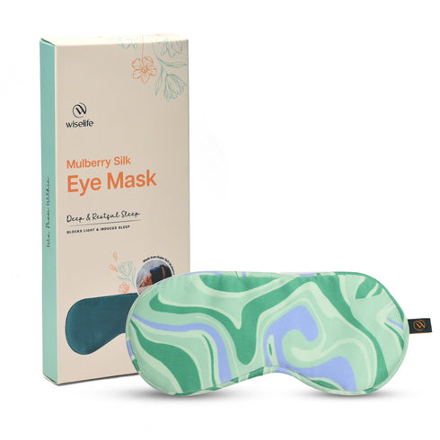 Wiselife Printed Mulberry Silk Eye Mask