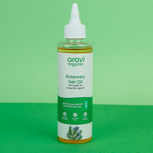 Aravi Organic Rosemary Healthy Hair Growth Oil with Lavender