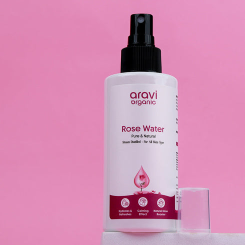 Aravi Organic Rose Water For Skin Brightening Hydration & Refreshing