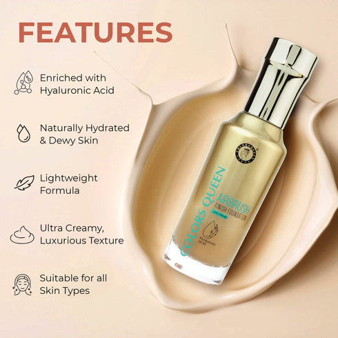 Colors Queen Airbrush Finish Foundation | 55 ML