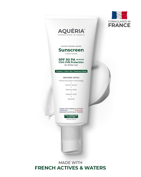 Aqueria French Oil Control Anti Acne Sunscreen SPF 50 PA