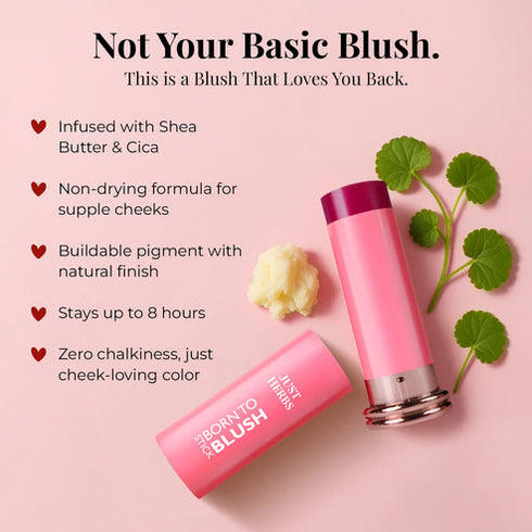 Jest herbs Born To Blush Stick with Shea Butter and Cica