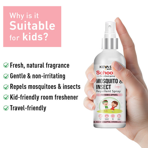 Keya Seth Aromatherapy Schoolers Baby & Kids Mosquito Insect Repellent Spray
