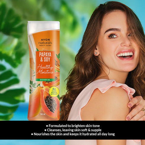 Avon Naturals Papaya And Soy Shower Gel