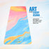 Wiselife PU Printed & Natural Rubber Yoga Mat - 6mm Abstract Marble